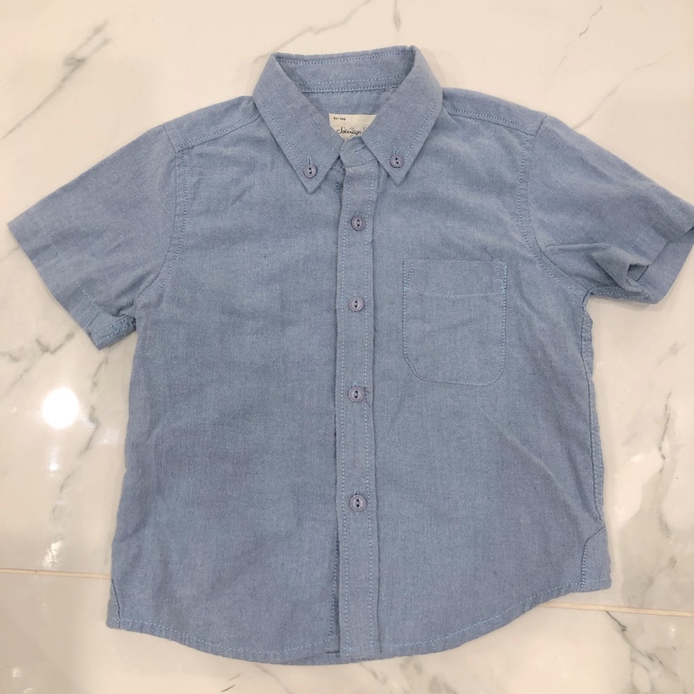 Blue button up shirt